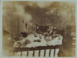 Sepia Photo Of Infant Sleeping